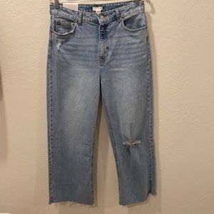 H&M NWT High Waist Wide Leg Jeans
